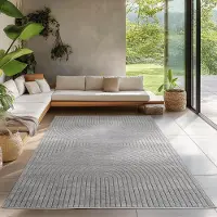 Carpetsale24 Outdoor Teppich, Modern Boho Design, 3D Effekt, Robust und UV-Beständig, ideal für Terrasse Wohnzimmer & Küche, Grösse: 80x150 cm