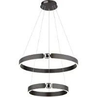 Globo Lighting Hängeleuchte Metall bronzefarben gebürstet, LED
