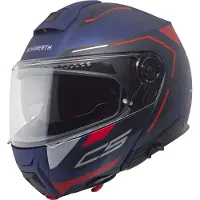 Schuberth C5 Omega Matt Blau Rot Klapphelm Größe 3XL