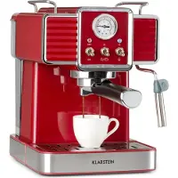 Klarstein Gusto Classico Espressomaker 1350 Watt 20 Bar Druck 1,5 Liter