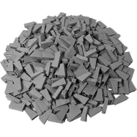 LEGO 2x1x3 Dachsteine Schrägsteine Hellgrau für Dach - 4460b NEU! Menge 100x