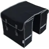 Lynx Double Bicycle Bag - Schwarz