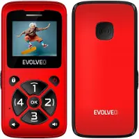 Evolve EVOLVEO EasyPhone ID, mobilní telefon pro seniory, červená