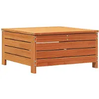 vidaXL Gartenhocker Wachsbraun 62x63,5x32 cm Massivholz Kiefer