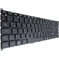 T-ProTek DEUTSCHE-Tastatur Schwarz Ohne Rahmen kompatibel für Acer Swift 3 SF315-52G