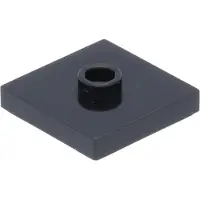 LEGO 500x Jumperplate 1x2, Schwarz