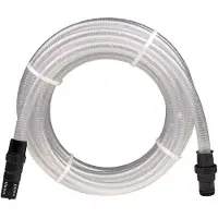 Syfax Saugschlauch mit PVC-Anschlüssen Transparent 1" 10 m PVC