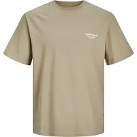 Jack & Jones Sequoia Graphic Back Kurzarm-t-shirt Beige S Mann Beige S