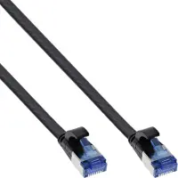 InLine Patchkabel flach, U/FTP, Cat.6A, TPE halogenfrei, schwarz, 20m, 20 m, Cat6a, U/FTP (STP), RJ-45, RJ-45, Schwarz