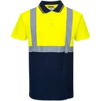Portwest S479 Zweifarbiges Polo Shirt Yellow/Navy Gr. L