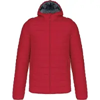 Kariban Herren Steppjacke Outdoor Basic Winterjacke Herrenjacke, Größe:XL, Farbe:Rot