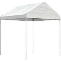 vidaXL Pavillon mit Dach Weiß 8,92x2,28x2,69 m Polyethylen