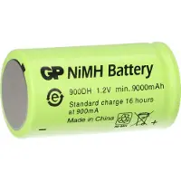 GP Akku D 1,2V / 9000mAh GP900DH-EB flattop - Hochstrom
