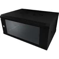 ALLNET ALL-SMC6606SCHWARZ, Wandmontiertes Regal, 6U, 19 kg, Schwarz