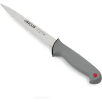 Arcos Semiflexibles Filetiermesser Farbe - Prof 243200 Edelstahl Nitrum und mango ergonomisches Polypropylen und 19 cm Klinge, Vitrine