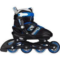 Nijdam inline-Skates Go Crossing 82A schwarz/blau Größe 33-36