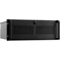 Chieftec UNC-410S-B-U3, Rack, PC, Schwarz, ATX, micro ATX, Stahl, 4U
