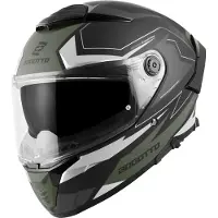 Bogotto FF118 Vilial Matt Schwarz Grün Integralhelm Größe M