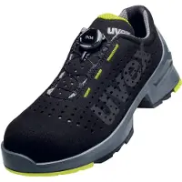 Uvex 1 Sicherheitsschuh, gelocht S1 SRC BOA EN ISO 20345:2011 S1 SRC, schwarz/gelb schwarz Größe 47