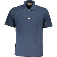 La Martina Herren Kurzarm Polo Blau – Regular Fit mit Stickerei & Logo