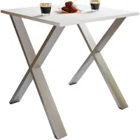 VCM Premium Holz Esstisch | H. 76 x B. 80 x T. 50 cm | Küchentisch Speisetisch Tisch Xona X