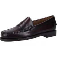 Sebago für Herren. 7000300 Klassische Dan Leder Loafers burgundbraun (45), Wohnung, 1 bis 3 cm, Keine, Lässig, Party, Bordeaux