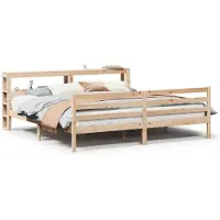 vidaXL Bettgestell mit Kopfteil ohne Matratze 200x200 cm