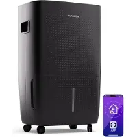 Klarstein DryFy Connect 60L Luftentfeuchter, 60L/24h, WiFi App Steuerung, 8L Tank, Timer, Elektrischer Entfeuchter für Räume 45-65m², Automatische Abschaltung, Tragbar, Anthrazit