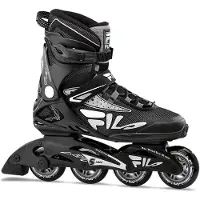 FILA Inline Skate Legacy Comp EU39.0 Street Rollen 80 mm / 82 A, ABEC 7, AIR FLOW SYSTEM, super leichte Composite-Schiene