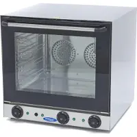 Maxima - Gastro Konvektionsofen - Grill und Dampf - Passt zu 4 Tabletts - Eingebauter Timer