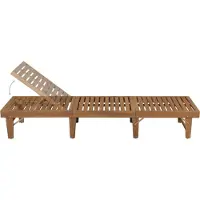 vidaXL "Winter Sale" Gartenliegen - Grün Klappbare Sonnenliege mit Auflage Akazie Massivholz DE1462307