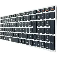 T-ProTek DE Tastatur Keyboard mit Beleuchtung, Silber Rahmen kompatibel für Lenovo IdeaPad 305-15IHW