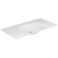Keuco Varicor-Waschtisch PLANNING EDITION 11 mit 1-Loch-Bohrung 2100 mm arktis weiß seidenmatt