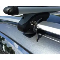 VDP Alu Relingträger L120 kompatibel mit für Mercedes E-Klasse T-Modell S210 96-'03 Schloss