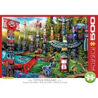 Eurographics Puzzle Totem Pfahl Traum, Fantasy, 500 Teile, 68 x 48 cm, 6500-5361