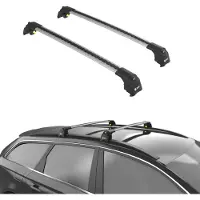 TURTLE DACHTRÄGER AIR-2 , Silber FIAT PANDA CROSS 2011 - 2024 (Kleinwagen)