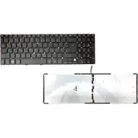 T-ProTek DE - Tastatur Keyboard mit Beleuchtung ohne Rahmen kompatibel für Acer Aspire V5-571G