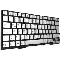 T-ProTek DEUTSCHE - Tastatur Keyboard kompatibel für Sony Vaio SVS1311E3R - silber