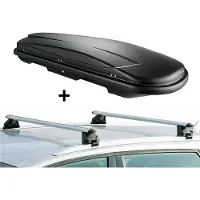 VDP Skibox VDPJUXT600 + Alu Relingträger CRV107 kompatibel mit Audi A3 Sportback (8V) 5 Türer ab 2012