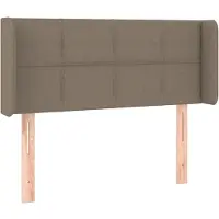 Syfax Kopfteil mit Ohren Taupe 103x16x78/88 cm Stoff