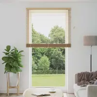 Syfax Jalousie Hellbraun mit Muster 213 x 120 cm 25 mm PVC