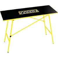 Pedro´s Faltbare Werkbank, 120 x 47 x 82 cm, höhenverstellbar, gelb/schwarz