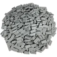 LEGO 2x4 Steine Bausteine Hellgrau - 3001 NEU! Menge 50x