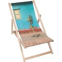 Dreamroots Liegestuhl klappbar Holz, Buchenholz bis zu 130 kg, Sonnenliege klappbar mit 3-stufiger Neigungsregulierung der Rückenlehne, Old Fan