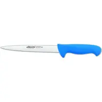 Arcos Filetiermesser Farbe - Prof 295223 aus rostfreiem Stahl Nitrum und mango ergonomisches Polypropylen in blau und 19 cm Klinge, Display-Abdeckung