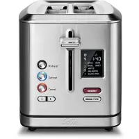 Solis Zwei-Schlitz Toaster, Brötchenaufsatz, Wiedererhitzungsfunktion, Countdown