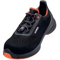 Uvex 1 G2 Sicherheitsschuh S1 Halbschuh gelocht schwarz/pink 36