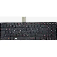 T-ProTek DEUTSCHE - Tastatur Keyboard Rotes Drucken, ohne Rahmen kompatibel für Asus A550LC, A550LD