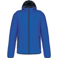 Kariban Leichte Herren-Steppjacke mit Kapuze