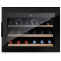 Caso WineSafe 18 EB Black, Weinkühler mit Kompressor, Integriert, 18 Flasche(n), 60 W, A, Schwarz